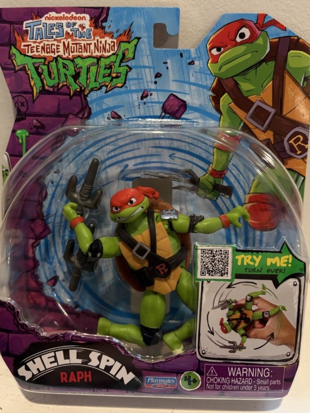 Nickelodeon Tales of The Teenage Mutant Ninja Turtles Shell Spin Raph - New